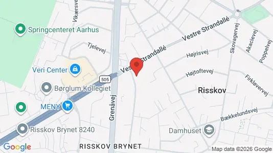 Apartments for rent i Risskov - kort over placeringen