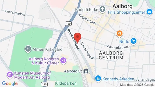 Apartments for rent i Aalborg Center - kort over placeringen