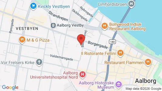 Apartments for rent i Aalborg Center - kort over placeringen