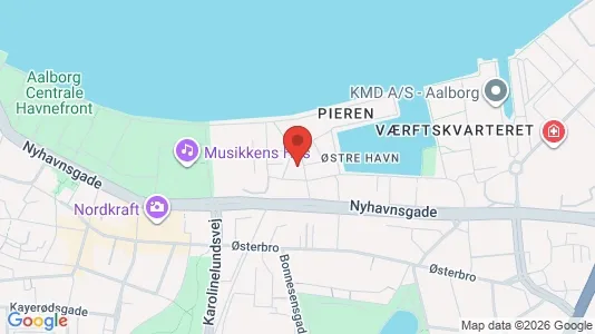 Apartments for rent i Aalborg Center - kort over placeringen