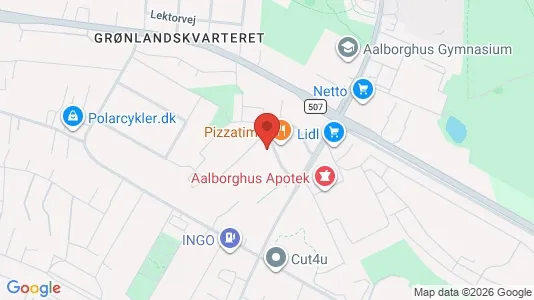 Apartments for rent i Aalborg SØ - kort over placeringen