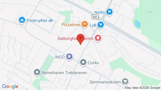 Apartments for rent i Aalborg SØ - kort over placeringen