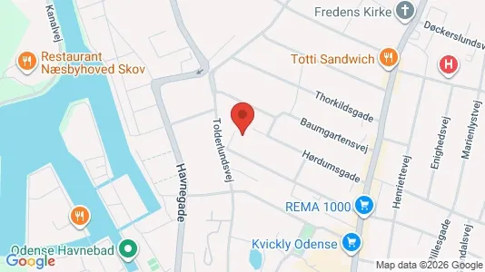 Apartments for rent in Odense C - Photo from Google Street View