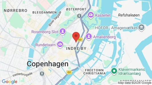 Rooms for rent i Copenhagen K - kort over placeringen