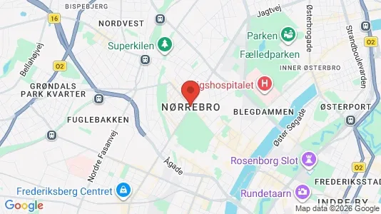 Rooms for rent i Nørrebro - kort over placeringen