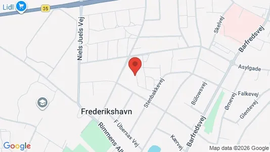 Apartments for rent i Frederikshavn - kort over placeringen