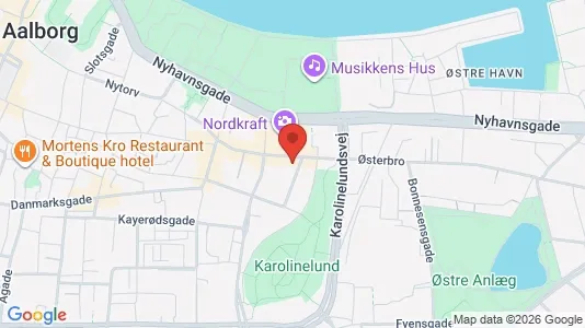 Apartments for rent i Aalborg Center - kort over placeringen