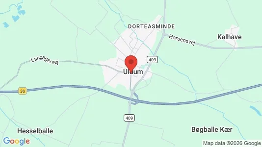 Apartments for rent i Uldum - kort over placeringen