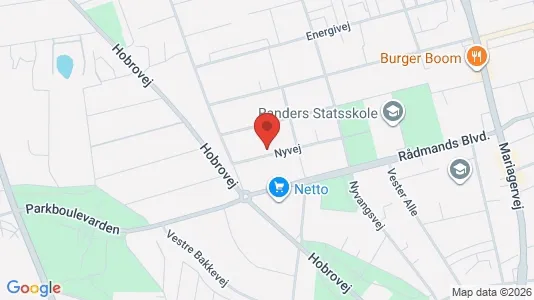 Apartments for rent i Randers NV - kort over placeringen