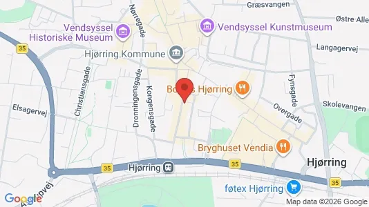 Apartments for rent i Hjørring - kort over placeringen