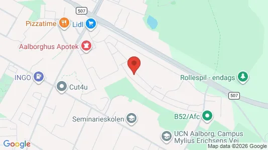 Apartments for rent i Aalborg SØ - kort over placeringen