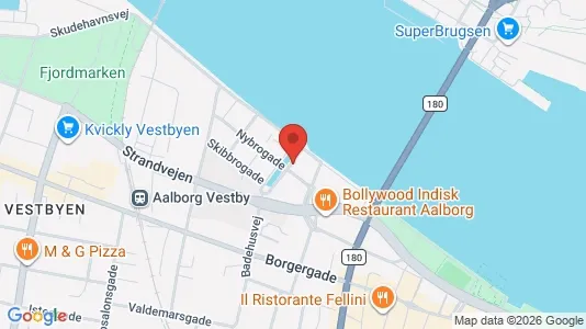 Apartments for rent i Aalborg Center - kort over placeringen