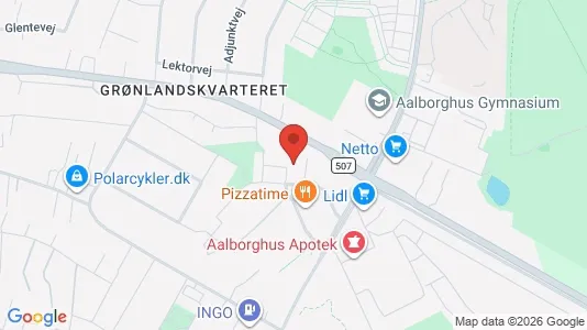 Apartments for rent i Aalborg SØ - kort over placeringen