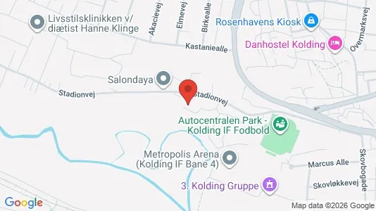 Apartments for rent i Kolding - kort over placeringen