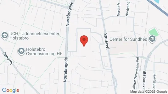 Rooms for rent i Holstebro - kort over placeringen
