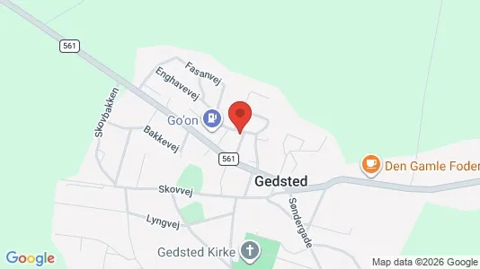 Apartments for rent i Gedsted - kort over placeringen