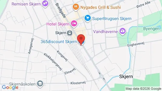 Apartments for rent i Skjern - kort over placeringen