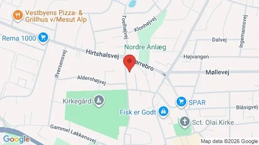 Apartments for rent i Hjørring - kort over placeringen