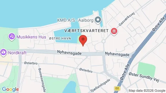 Apartments for rent i Aalborg Center - kort over placeringen
