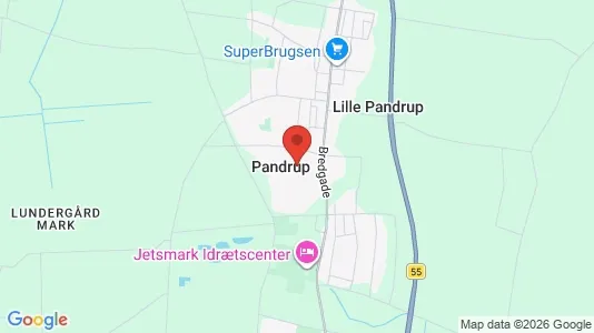 Apartments for rent i Pandrup - kort over placeringen