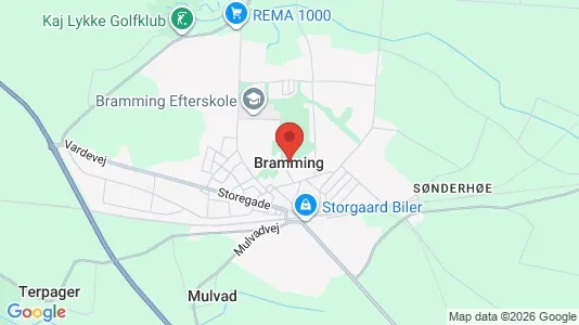 Apartments for rent i Bramming - kort over placeringen