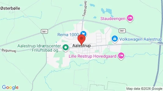 Apartments for rent i Aalestrup - kort over placeringen