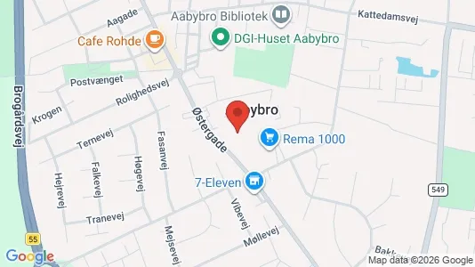 Apartments for rent i Aabybro - kort over placeringen