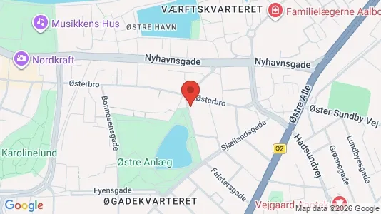 Apartments for rent i Aalborg Center - kort over placeringen