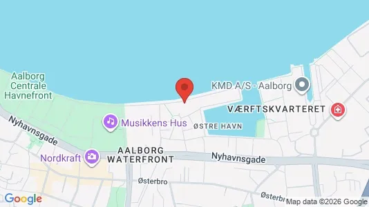 Apartments for rent i Aalborg Center - kort over placeringen