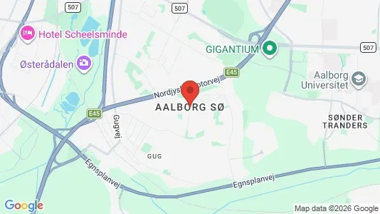 Apartments for rent i Aalborg SØ - kort over placeringen