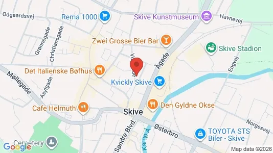 Apartments for rent i Skive - kort over placeringen
