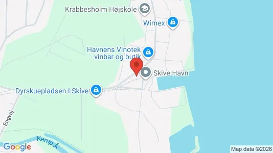 Apartments for rent i Skive - kort over placeringen