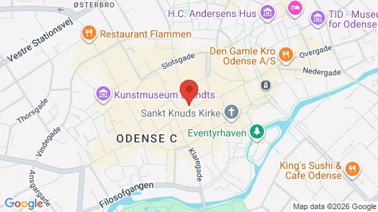 Apartments for rent i Odense C - kort over placeringen