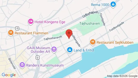 Apartments for rent i Randers C - kort over placeringen
