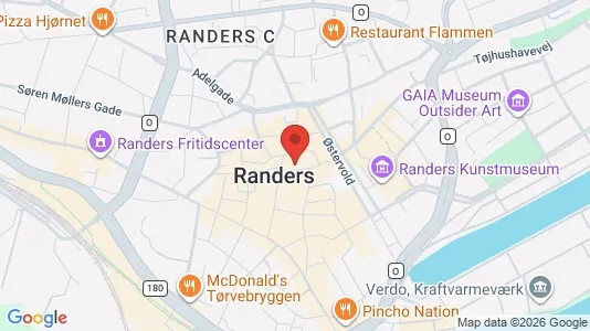 Apartments for rent i Randers C - kort over placeringen