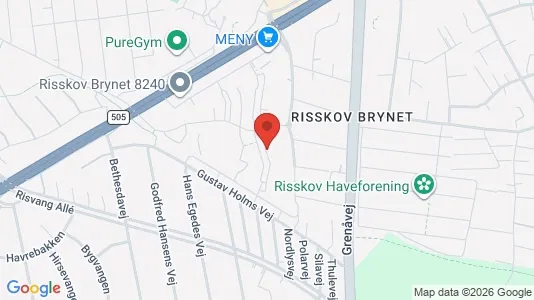 Apartments for rent i Risskov - kort over placeringen