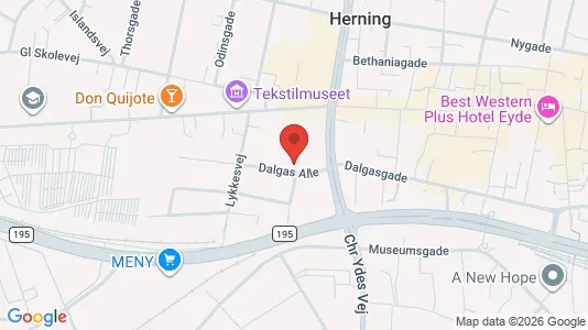 Apartments for rent i Herning - kort over placeringen