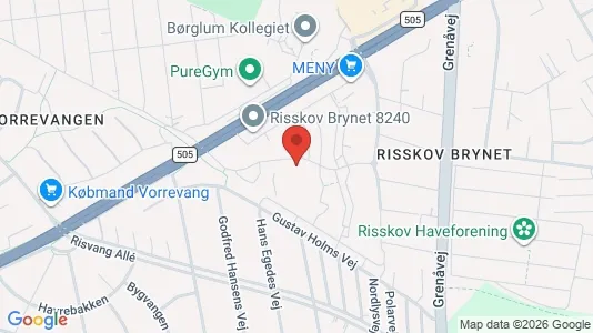Apartments for rent i Risskov - kort over placeringen