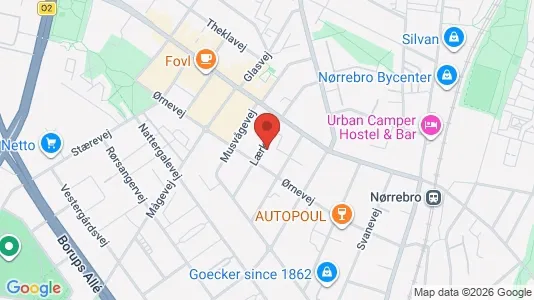 Apartments for rent i Copenhagen NV - kort over placeringen