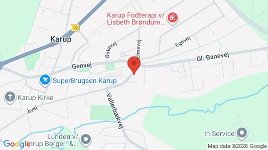 Apartments for rent i Karup J - kort over placeringen