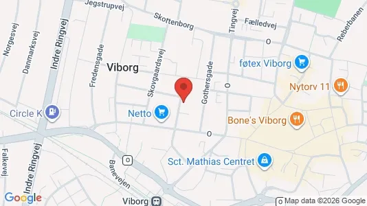 Apartments for rent i Viborg - kort over placeringen