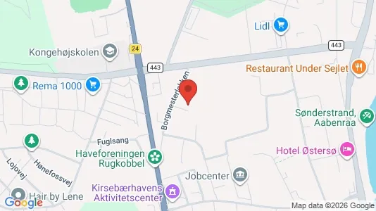 Apartments for rent i Aabenraa - kort over placeringen