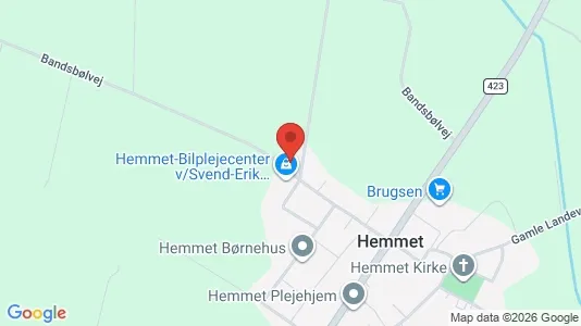 Apartments for rent i Hemmet - kort over placeringen