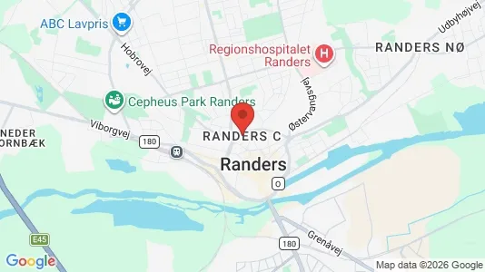 Apartments for rent i Randers C - kort over placeringen