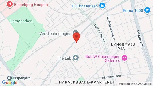 Apartments for rent i Nørrebro - kort over placeringen