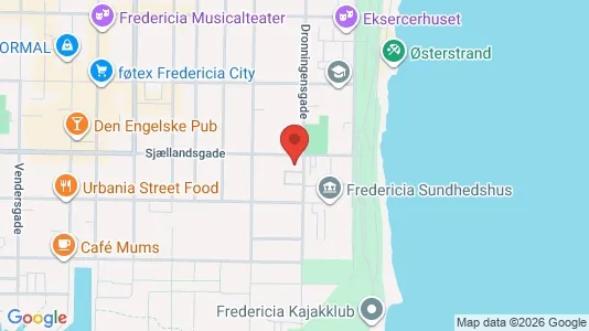 Apartments for rent i Fredericia - kort over placeringen