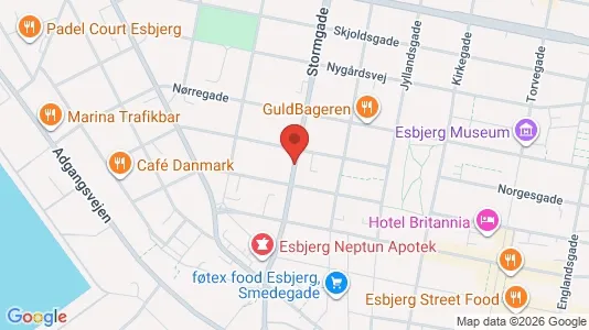 Apartments for rent i Esbjerg Center - kort over placeringen