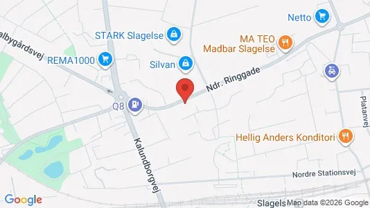 Apartments for rent i Slagelse - kort over placeringen