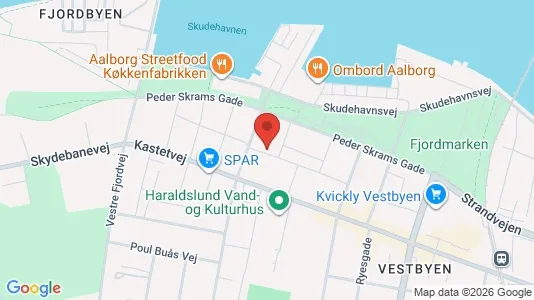 Apartments for rent i Aalborg Center - kort over placeringen