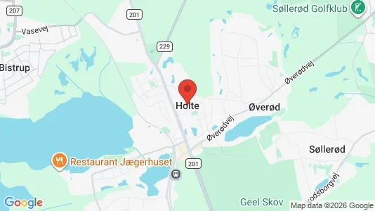 Apartments for rent i Holte - kort over placeringen